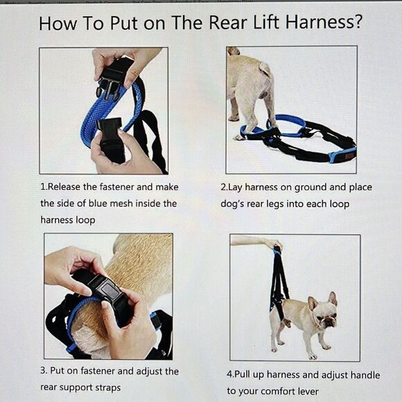 Rozkitch Pet Dog Support Harness Rear Lifting Medium - Picture 6 of 7